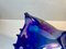 Scodella a forma di conchiglia blu in vetro di Murano, Italia, anni '60, Immagine 4