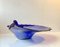 Schale aus blauer Muranoglas Muschel, Italien, 1960er 3