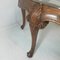 Circular Center Table in Walnut with Painted Glass Top, 1950s, Image 14