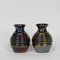 Art Deco Czech Iridescent Vases, Set of 2 4