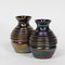 Art Deco Czech Iridescent Vases, Set of 2, Image 5