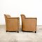 Vintage Light Brown Sheep Leather Armchairs, Set of 2 2