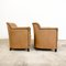 Vintage Light Brown Sheep Leather Armchairs, Set of 2, Image 2