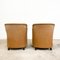 Vintage Light Brown Sheep Leather Armchairs, Set of 2 4