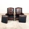 Vintage Dark Brown Sheep Leather Armchairs, Set of 2 21