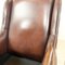 Vintage Dark Brown Sheep Leather Armchairs, Set of 2, Image 23