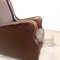 Vintage Dark Brown Sheep Leather Armchairs, Set of 2, Image 3