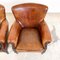 Vintage Leder Armlehnstühle aus Schafsleder von Loung Atelier, 2er Set 12