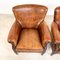 Vintage Leder Armlehnstühle aus Schafsleder von Loung Atelier, 2er Set 8