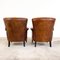 Vintage Sheep Leather Armchairs from Loung Atelier, Set of 2 3