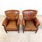 Vintage Sheep Leather Armchairs from Loung Atelier, Set of 2 7