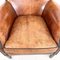 Vintage Sheep Leather Armchairs from Loung Atelier, Set of 2 11