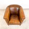 Vintage Sheep Leather Tub Club Chair from Lounge Atelier, Image 6