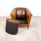 Vintage Sheep Leather Tub Club Chair from Lounge Atelier 9