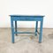 Vintage Blue Painted Farmhouse Table 5