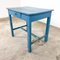 Table de Ferme Vintage Bleue Peinte 7