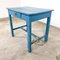 Vintage Blue Painted Farmhouse Table 7