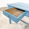 Vintage Blue Painted Farmhouse Table 9