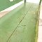 Vintage Green Painted Wooden Farmhouse Bench 5