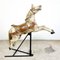 Antique Wooden Fairground Carousel Jumping Horse by Josef Hübner, Germany, 1910s 1