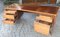 Executive Office Desk in Blond Mahogany, 1970s 11