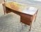 Executive Office Desk in Blond Mahogany, 1970s 12