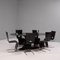 Tavolo da pranzo nero con sei sedie di Sacha Lakic per Roche Bobois, 2005, Immagine 2
