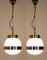 Delta Grande Pendant Lights in Glass & Brass by Sergio Mazza for Artemide, 1960s, Set of 2 10