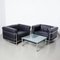Schwarzer Lc3 Sessel von Le Corbusier für Cassina 15