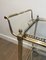 French Silver & Brass Trolley from Maison Bagués, 1940s 5