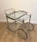 French Silver & Brass Trolley from Maison Bagués, 1940s 3