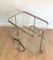 Neoclassical Style French Silver & Brass Trolley, 1940s, Image 3