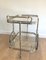 Neoclassical Style French Silver & Brass Trolley, 1940s 4