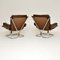 Leather & Chrome Armchairs by Ingmar Relling, 1960s, Set of 2 6