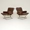 Leather & Chrome Armchairs by Ingmar Relling, 1960s, Set of 2 5