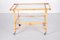 Vintage Bamboo Trolley and Serving Trolley, 1960s 3