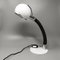 Lámpara de mesa Eyeball blanca de Reggiani, Italy, años 70, Imagen 2