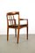 Teak & Leather Armchair by H.W. Klein for Bramin, 1960s, Image 10