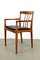 Teak & Leather Armchair by H.W. Klein for Bramin, 1960s, Image 16