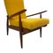 Mid-Century Yellow Bouclé High Back Armchair by Scandart for Ercol, 1960s 11