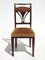 19th Century Empire Marquetry and Bronze Side Chair, Italy 2