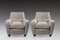 Italian Black and White Armchairs, Late 1940s, Set of 2, Image 2