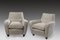 Italian Black and White Armchairs, Late 1940s, Set of 2, Image 1