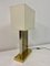 Large Brass and Chrome Table Lamp, 1970s 8