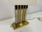 Large Brass and Chrome Table Lamp, 1970s 6