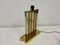 Large Brass and Chrome Table Lamp, 1970s 5