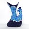 Mid-Century Modern Tall Blue Ceramic Vase from Vallauris, France, Image 4