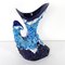 Mid-Century Modern Tall Blue Ceramic Vase from Vallauris, France, Image 7