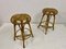 Italian Bamboo and Wicker Bar Stools, 1960s, Set of 2, Image 3