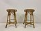 Italian Bamboo and Wicker Bar Stools, 1960s, Set of 2 7